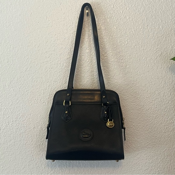 Vintage Dooney & Bourke Black AWL Shoulder Bag - Picture 7 of 15